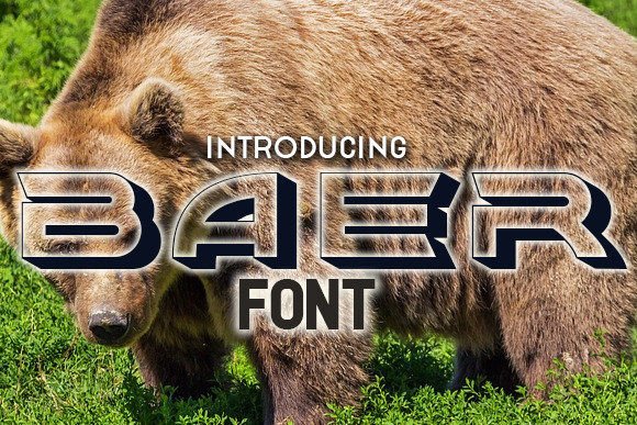 Baer: A Bold 3D Font with a Retro Vibe for Dynamic Design