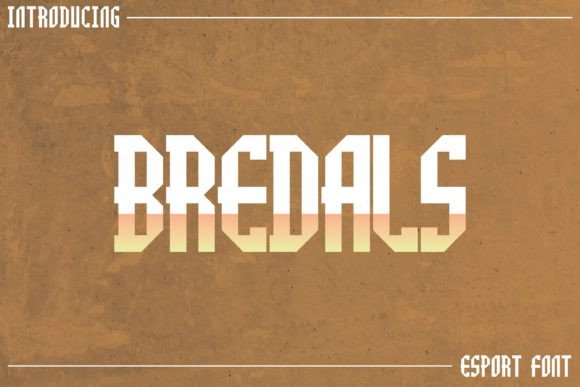 Bredals: A Modern Display Font for Creative Design
