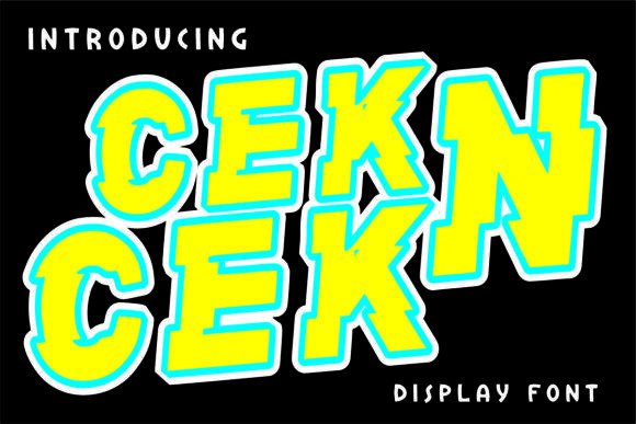 Cek N Cek: A Bold and Dynamic Font