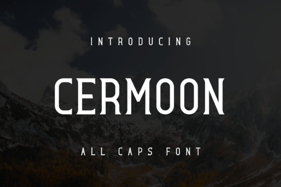 Cermoon: A Unique Display Font for Creative Projects