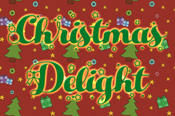 Christmas Delight: A Festive Font for Creative Expression