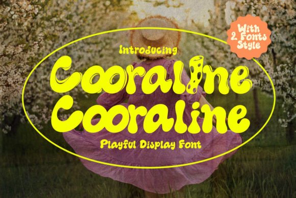 Cooraline: A Retro Psychedelic Typeface for Strategic Branding and Creative Expression