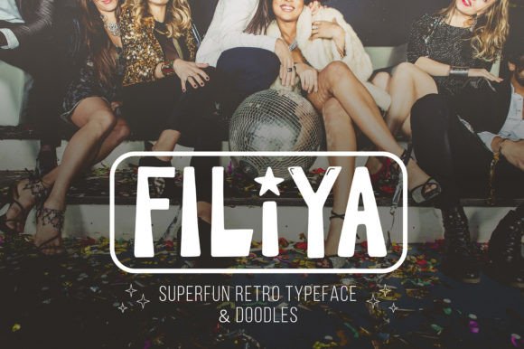 Filiya: A Funky Handwritten Display Font for Retro Disco Fun