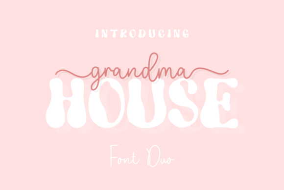 Grandma House Duo: A Unique Font for Creative Projects