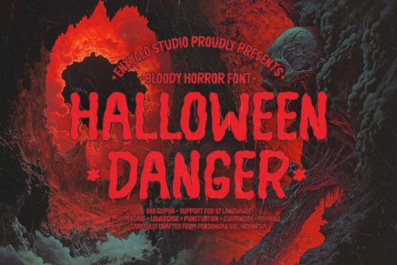 Halloween Danger: A Bloody Font for Bold Creative Statements