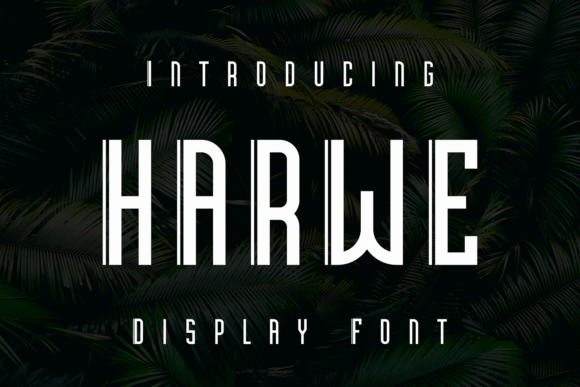 Harwe: A Modern, Natural-Looking Display Font for Every Project