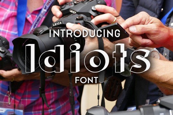 Idiots: Bold 3D Typeface for Creative Impact