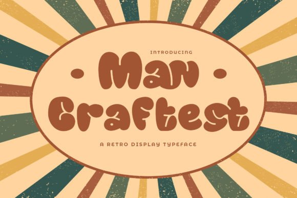 Man Craftest: A Bold, Retro Font for Creative Expression