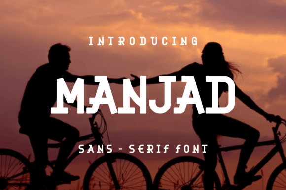 Manjad: A Unique Display Font for Creative Professionals