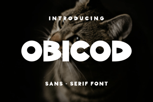 Obicod: A Unique Display Font for Every Need