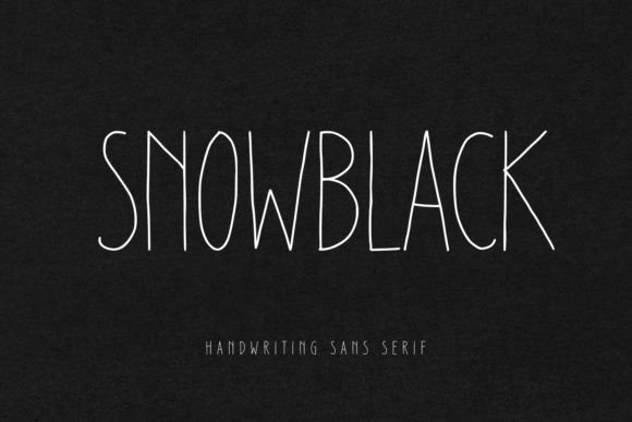 Snowblack: A Stylish, Thin-Lettered Sans Serif Font for Modern Design